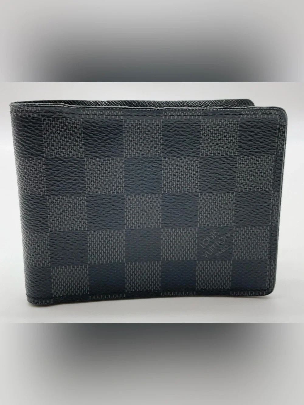 Auth Louis Vuitton Damier Graphite Portefeville Multiple Wallet